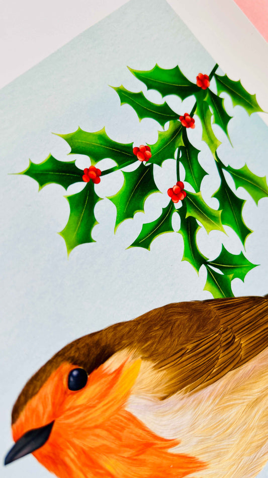 Robin Art Print- Nature Inspired Wall Art