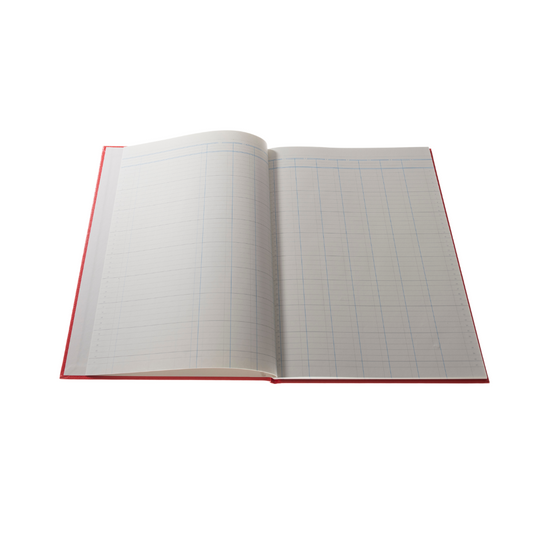 Cathedral - Accounts Book 10 Cash Columns - Red (69/10.1)