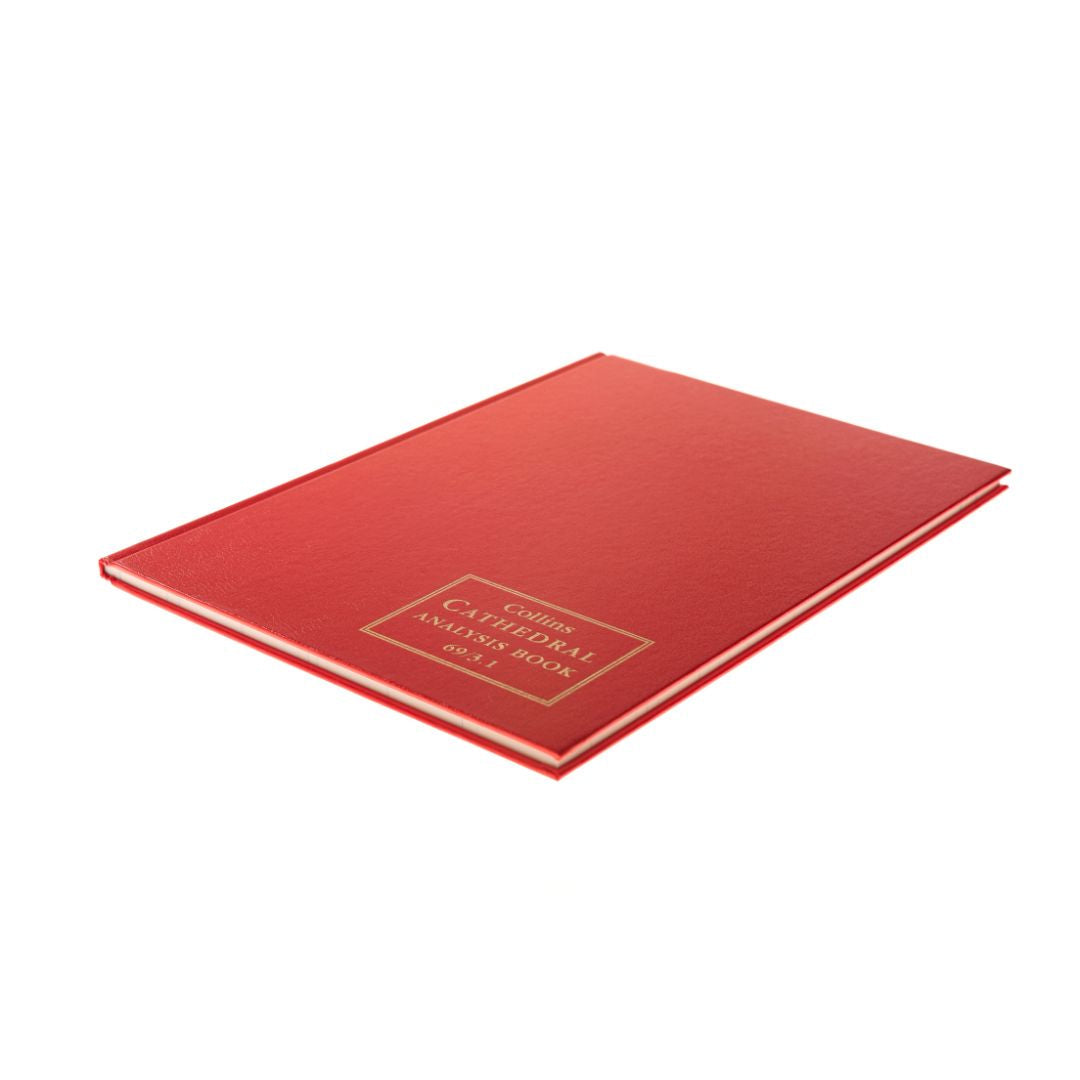 Cathedral - Accounts Book 3 Cash Columns - Red (69/3.1)