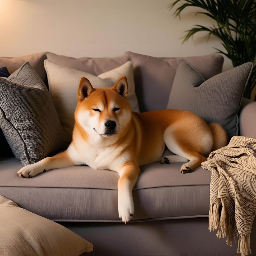 Shiba Inu Throw Pillow Cover