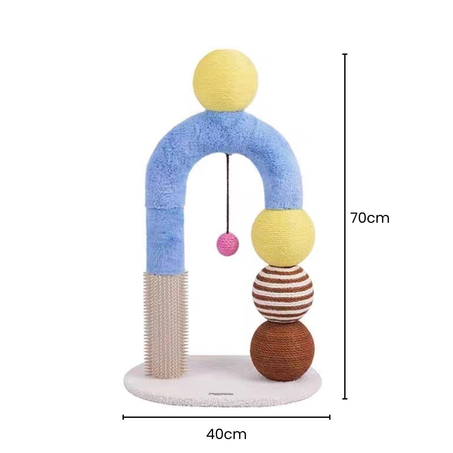 zeze Cat Arch Tree with Balls and Rubbing Pole