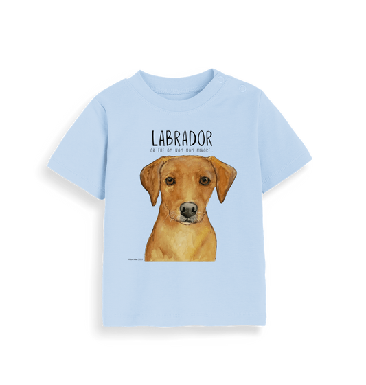 Tiny Tummy, Big Appetite – Baby’s First Fox Red Labrador Tee