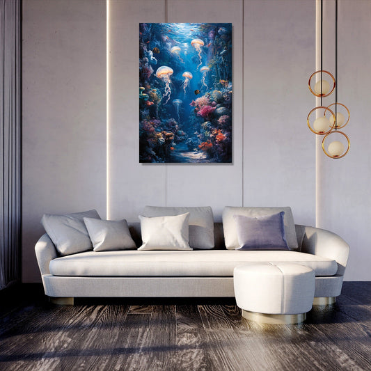 Enigmatic Ocean Symphony Canvas