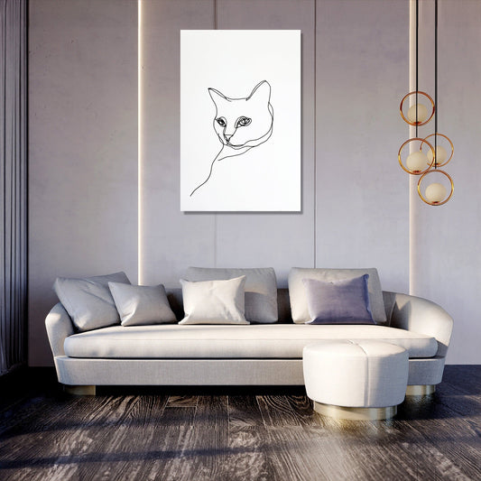 Elegant Feline Canvas