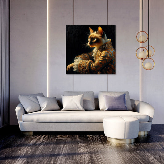 Royal Siamese Elegance Canvas