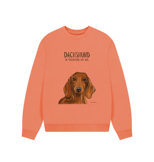Comfy, Cozy, & Cute: The Dachshund Oversized Sweatshirt"
