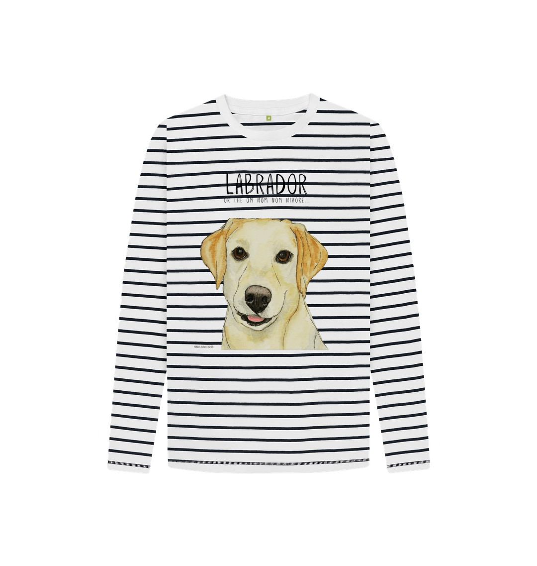 The Snack Seeker Stripes – Yellow Labrador Breton Top