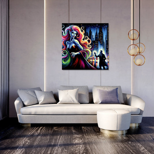 City Temptress Succubus Canvas