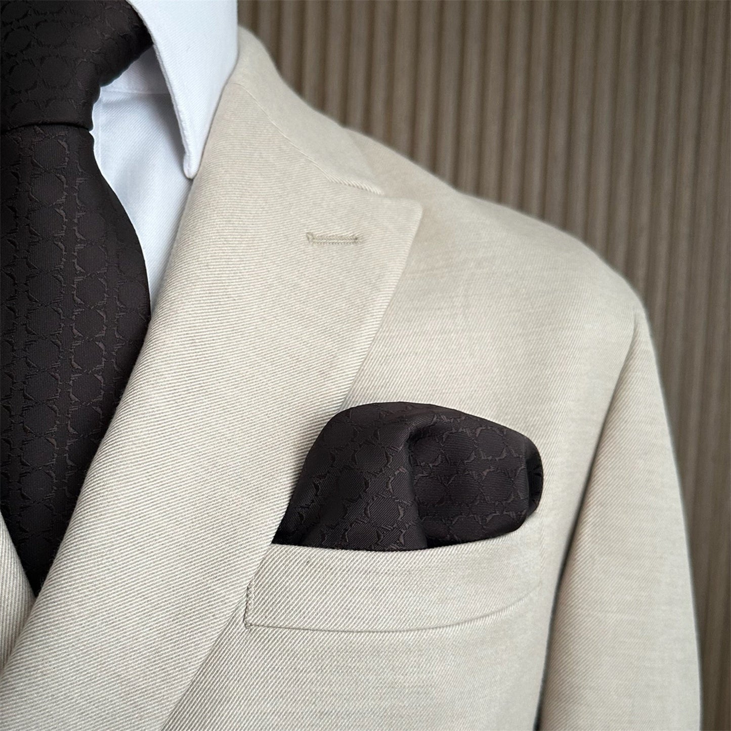 Espresso Textured Pocket Square