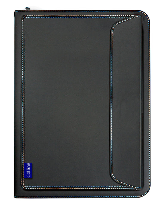 Conference Folder - Conference Ringbinder with Pocket - Charcoal A4 (7021)