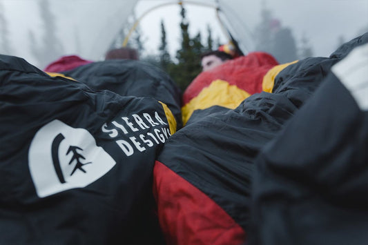 Sierra Designs Nitro 20°F (-7°C) 800-Fill DriDown Sleeping Bag - Regular - Red/Yellow/Peat