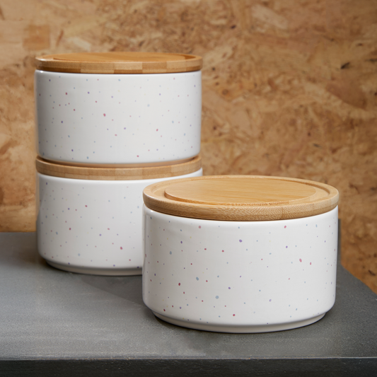 Fenwick Set Of 3 Stackable Canisters