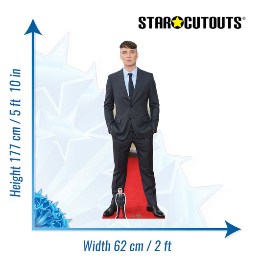 CS725 Cillian Murphy Height 177cm Lifesize Cardboard Cut Out With Mini