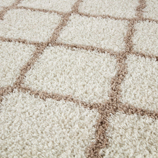Moroccan Ivory Shaggy Rug | 730