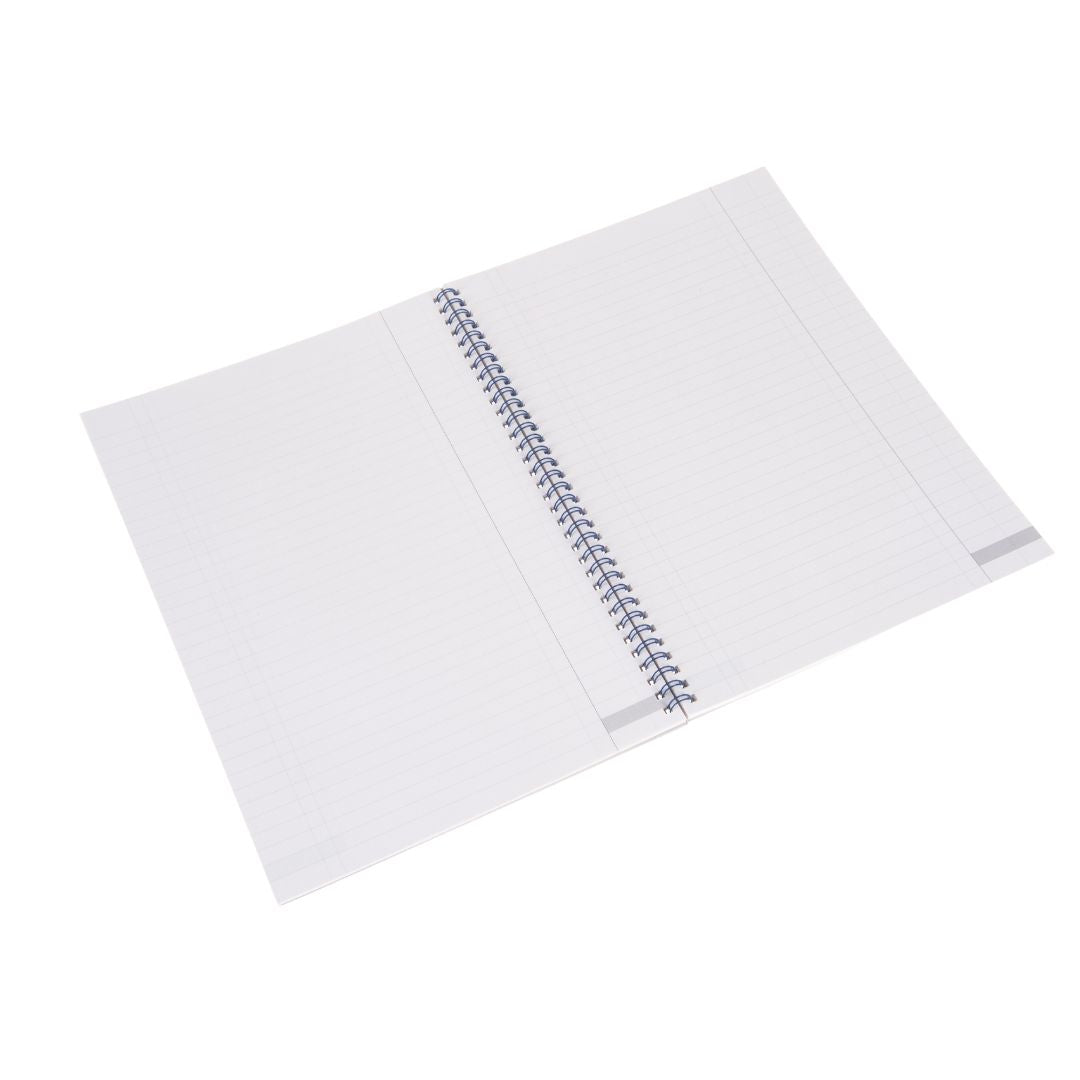 Ideal - A4 Cashbook Wiro Single Cash - 120 Pages - Blue (7421)