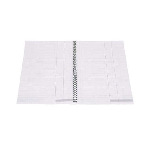 Ideal - A4 Cashbook Wiro Double Cash - 120 Pages - Green (7424)