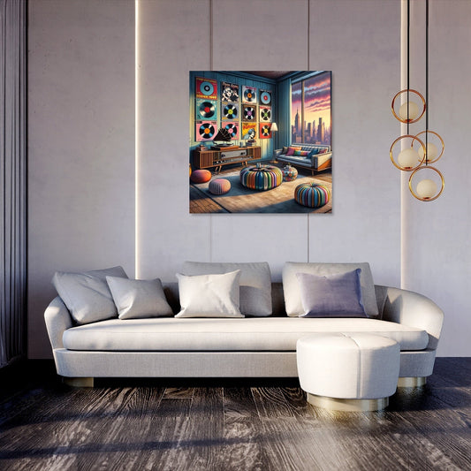 Retro Pop Vinyl Canvas