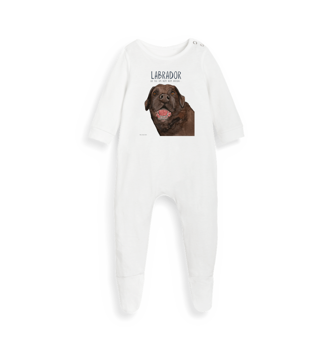 Dreaming of Snacks – The Chocolate Labrador Sleepsuit