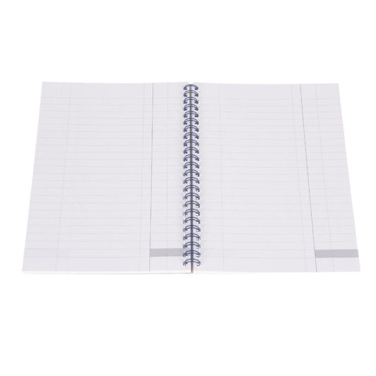 Ideal - A5 Cashbook Wiro Single Cash - 120 Pages - Blue (761)