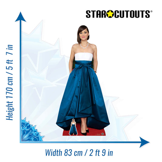 CS766 Marion Cotillard Height 170cm Lifesize Cardboard Cut Out With Mini