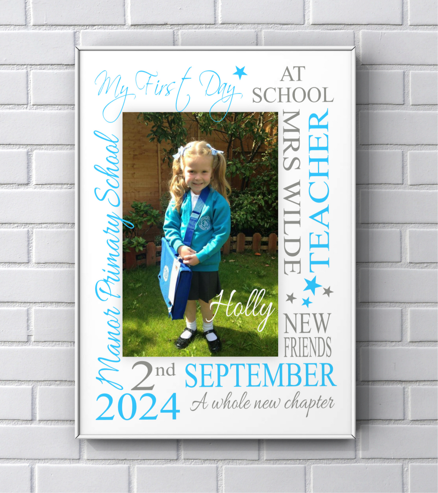 My first day at school print