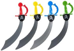 Pirate Cutlass With Eyepatch (Assorted Colours)