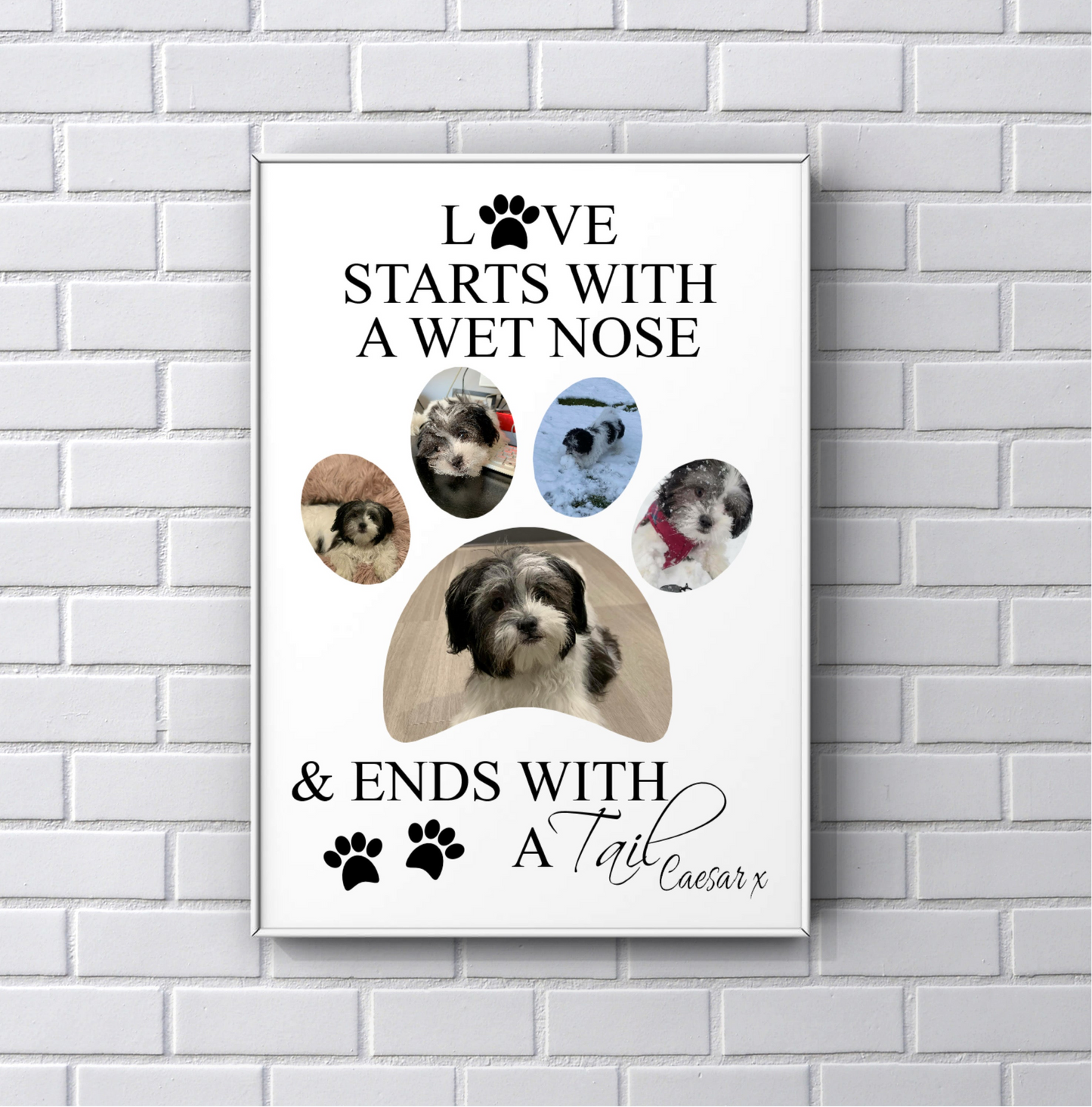 Personalised Pet Print for Pet Lovers Dog & Cat
