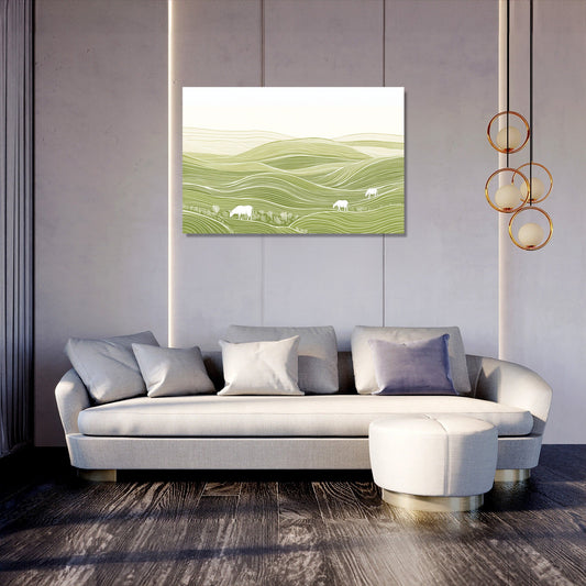 Grazing Fields Canvas