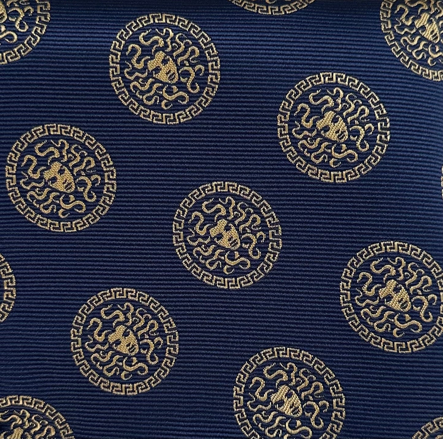 Medusa Tie Blue & Gold