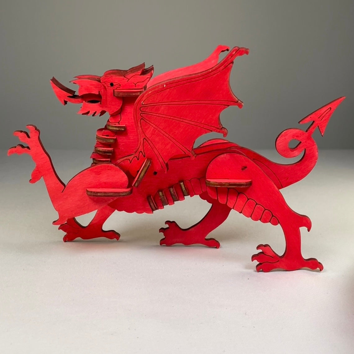 Welsh Dragon Puzzle Kit - Flatpack Model Kit By Curious Rabbit ®