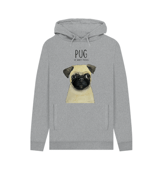 Pug or Snorty Potato? Men's Hoodie – Cozy, Funny, & Pug-tastic!