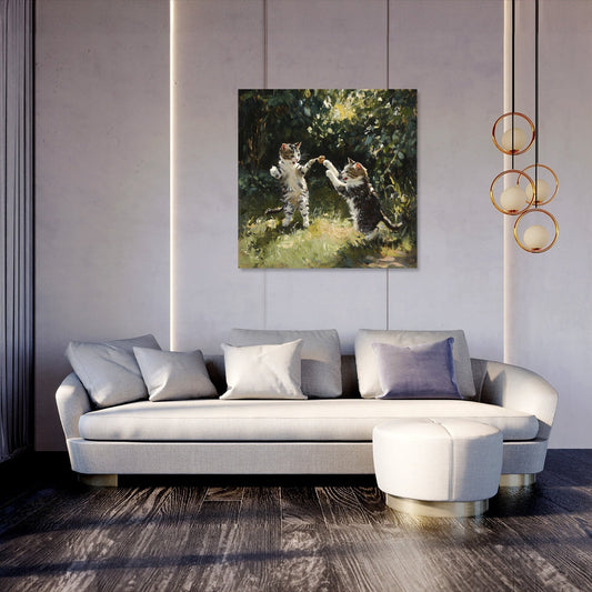 Feline Hunters Canvas