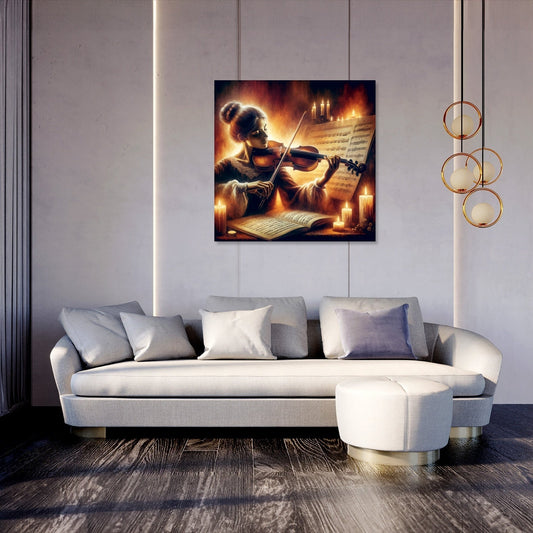 Soulful Violinist Canvas