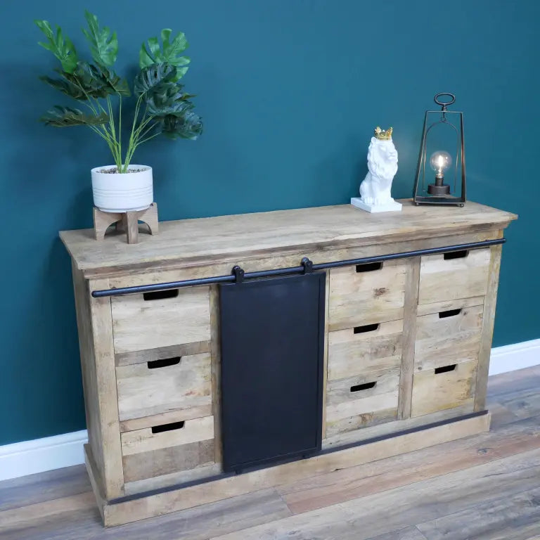 Jodhpur Loft Industrial Sideboard Cabinet Mango Wood