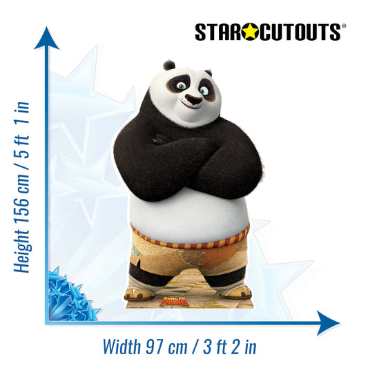 SC808 Po Ping (Kung Fu Panda) Cardboard Cut Out Height 156cm