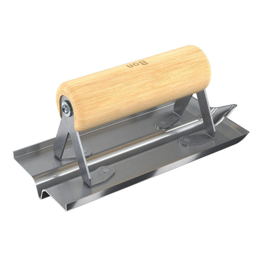 Bon Tool Stainless Steel Hand Concrete Groover - Wood Handle (82-228)
