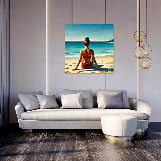 Tranquil Beach Serenity Canvas