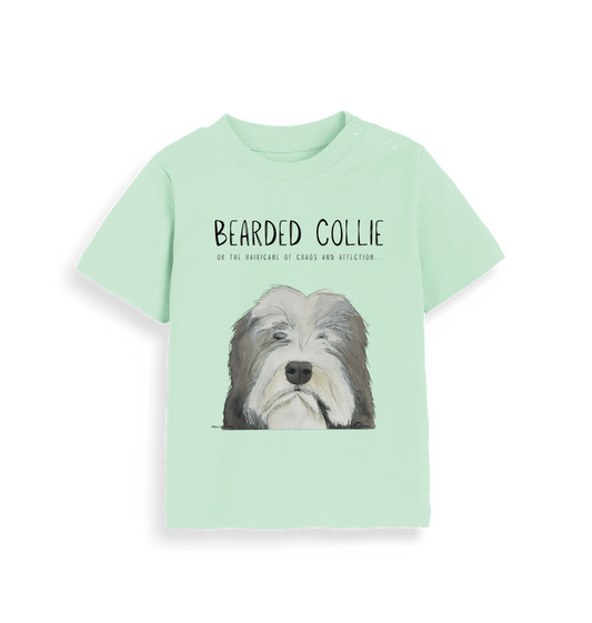 The Bearded Collie Baby T-Shirt: Chaos and Cuteness in One Adorable Tee