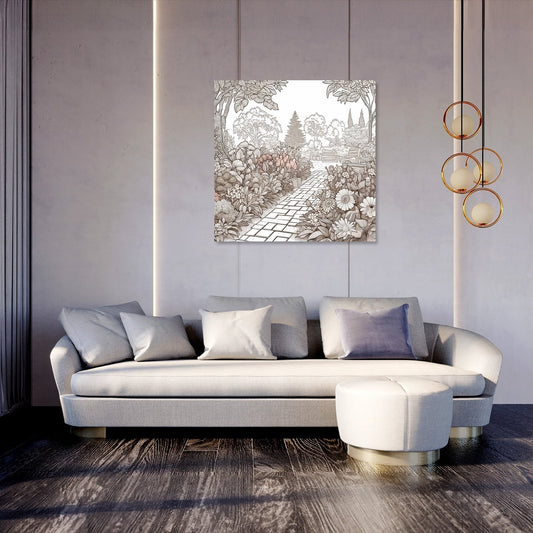 Serene Garden Path Canvas