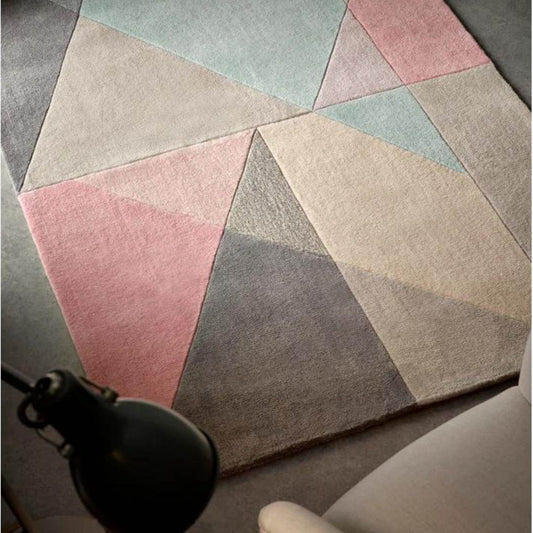Trio Multi Pastel Geometric Rug