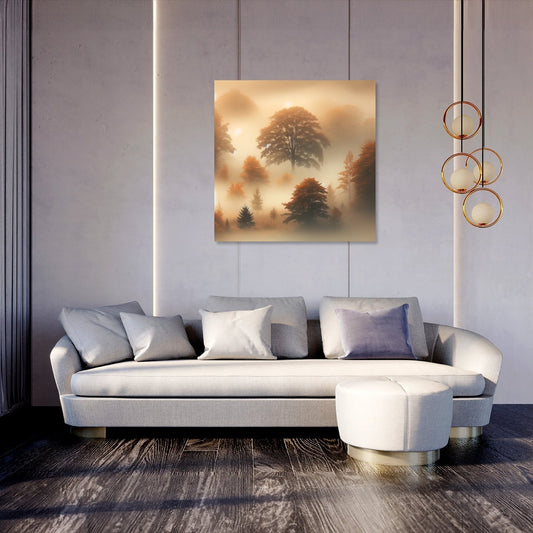 Autumn Fog Canvas