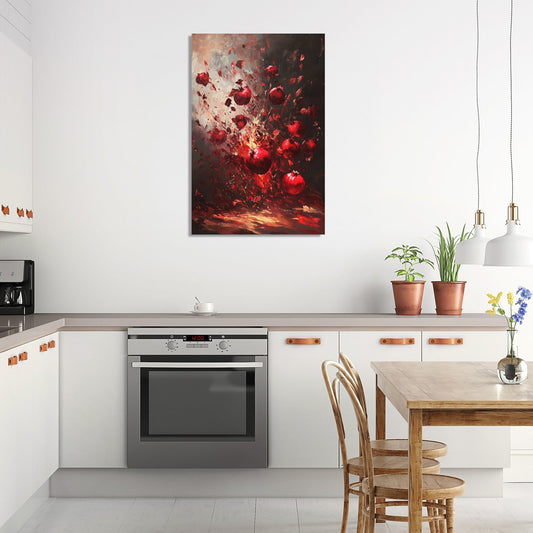 Pomegranate Burst Canvas