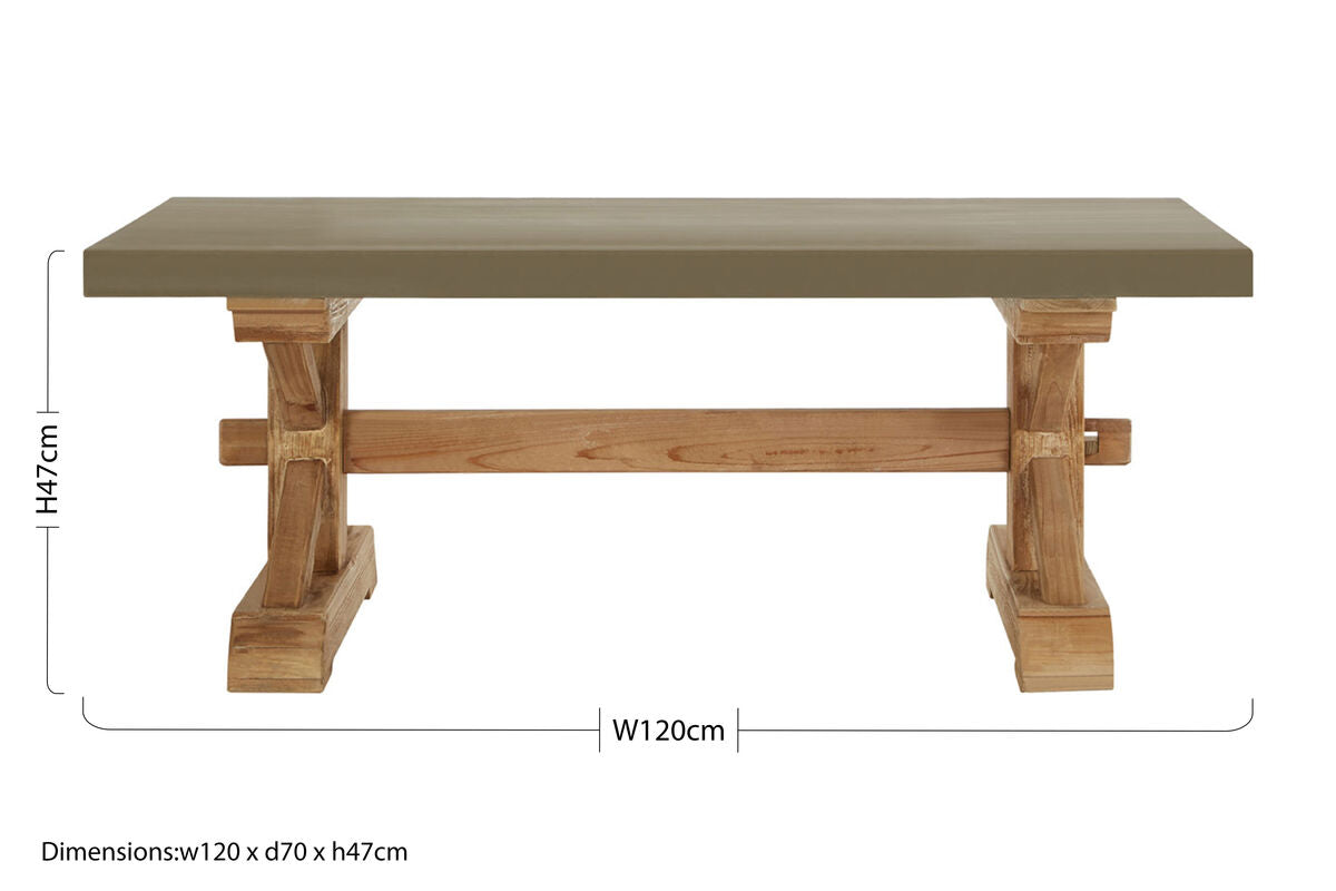 Pompeii Wooden Coffee Table