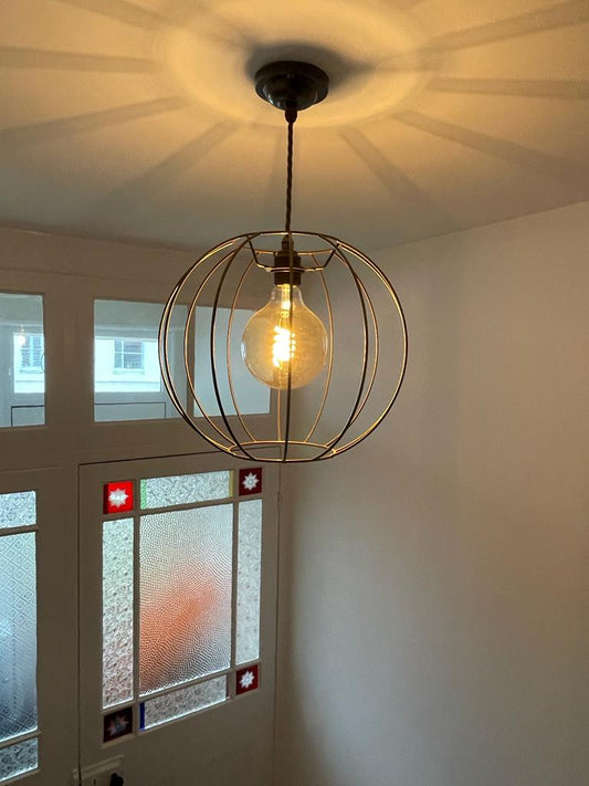 Pendant Light with XXL Pumpkin Shade
