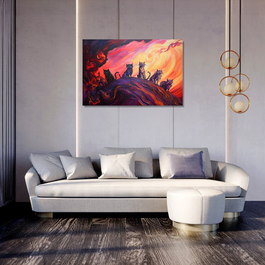Cats in the Storm Canvas