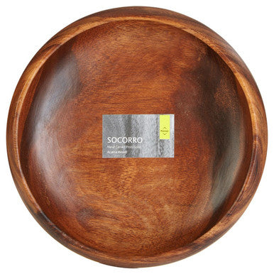 Kora Acacia Large Round Salad Bowl