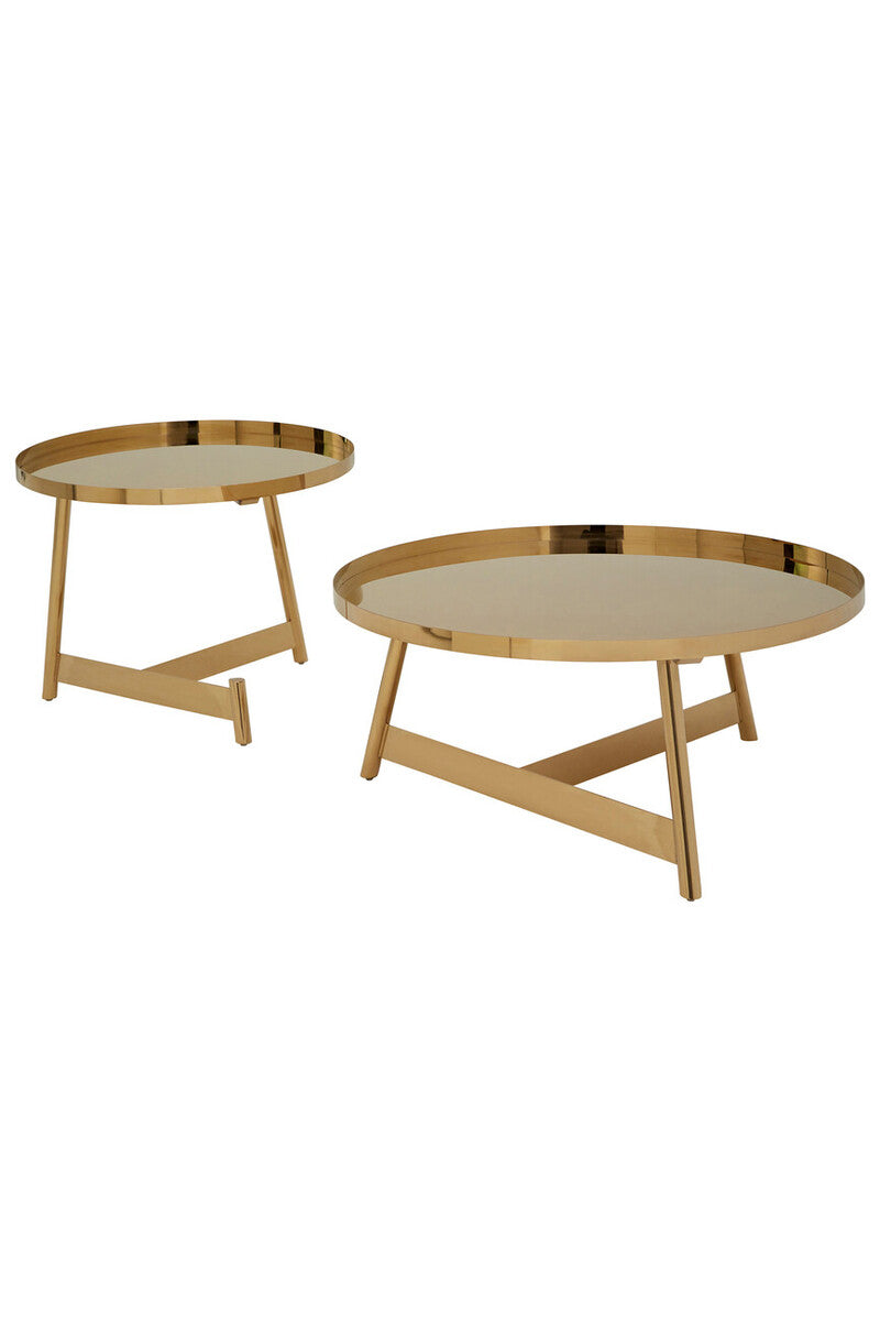 Alvaro Set Of 2 Round Coffee Tables