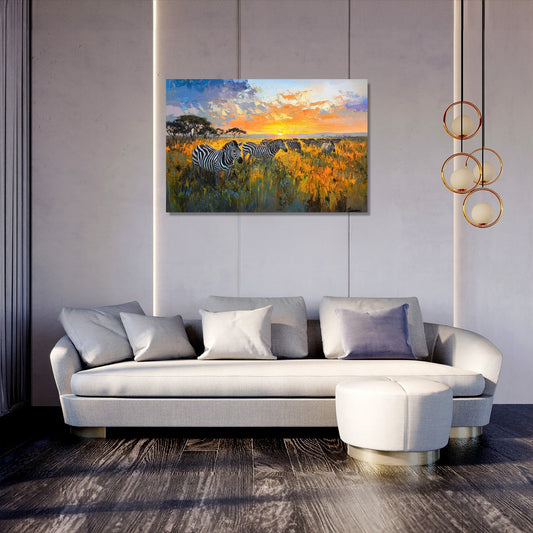 Sunset Stripes Canvas