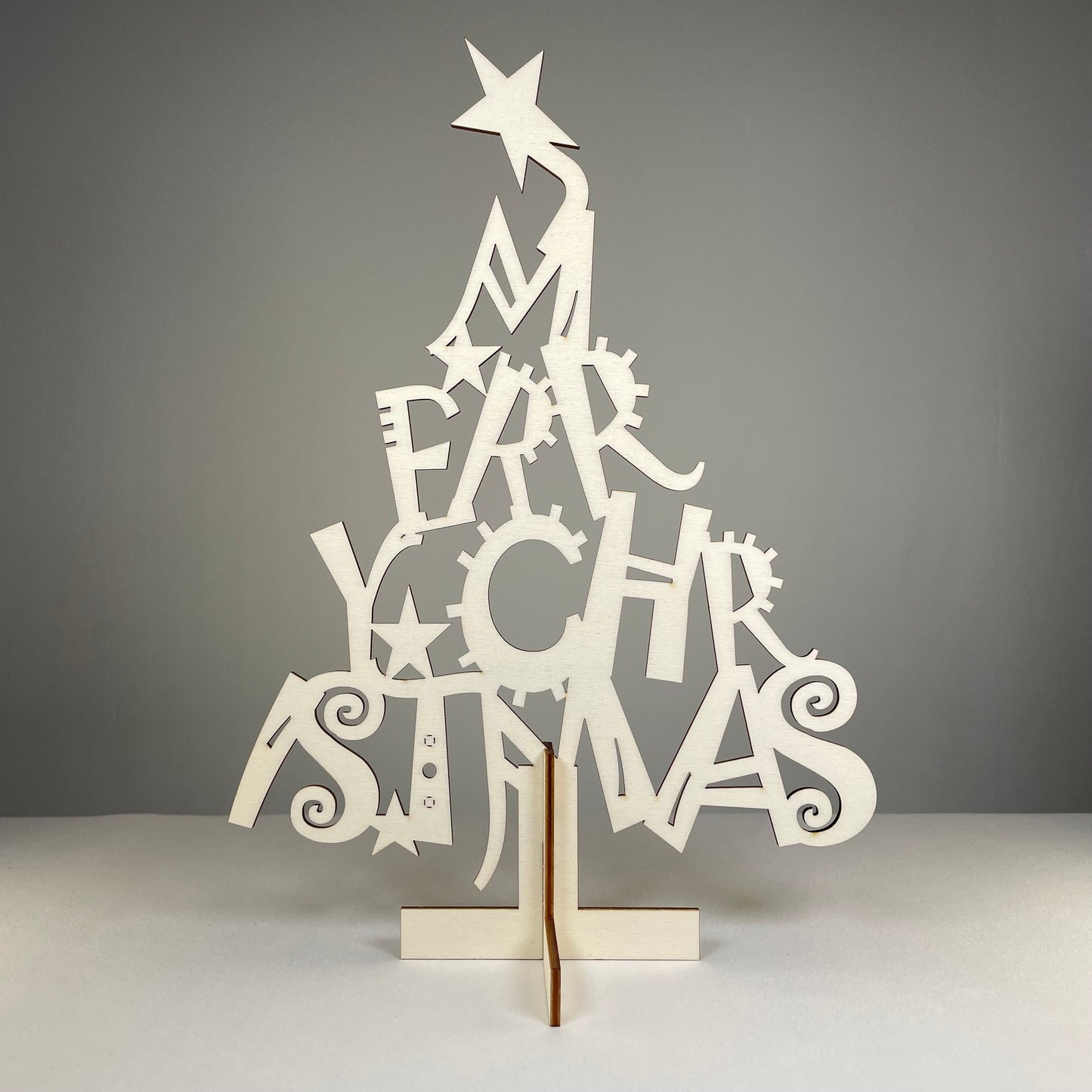 Christmas Tree #1 Kit - Flatpack Model Kit by Curious Rabbit ®
