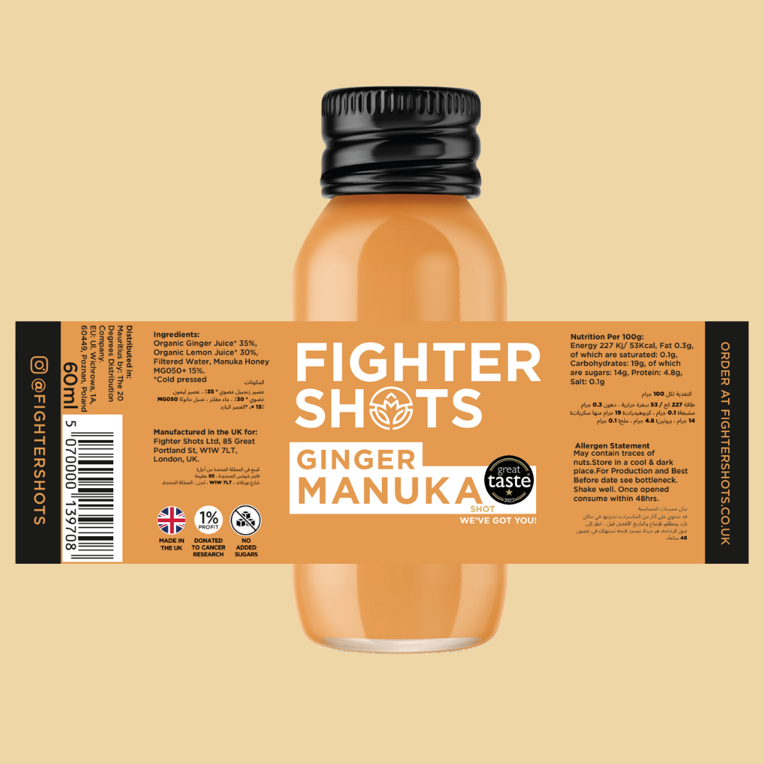 Ginger + Manuka Honey 12x 60ml
